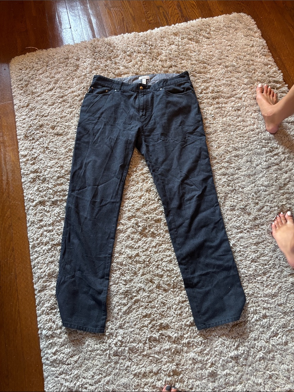 Peter Millar Men's Black Straight Jeans